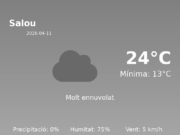 Previsió de l’AEMET a Salou avui 11 de Abril de 2026