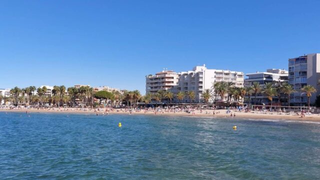Imatge de la platja de Llevant (Salou)